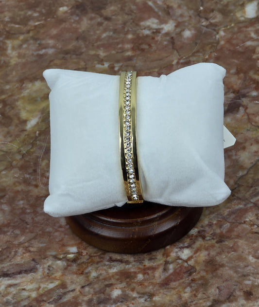 Gold Rhinestone Bangle