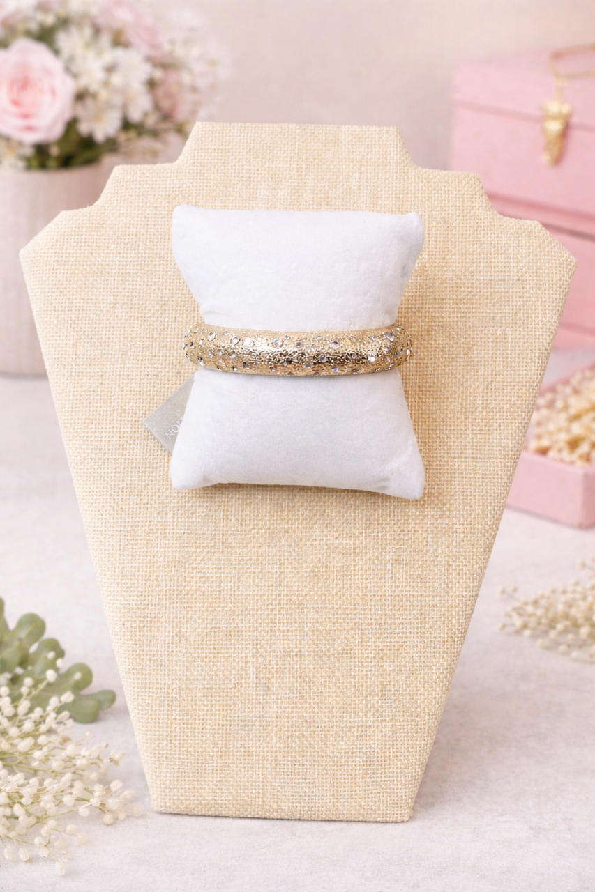 Textured Gold Bangle