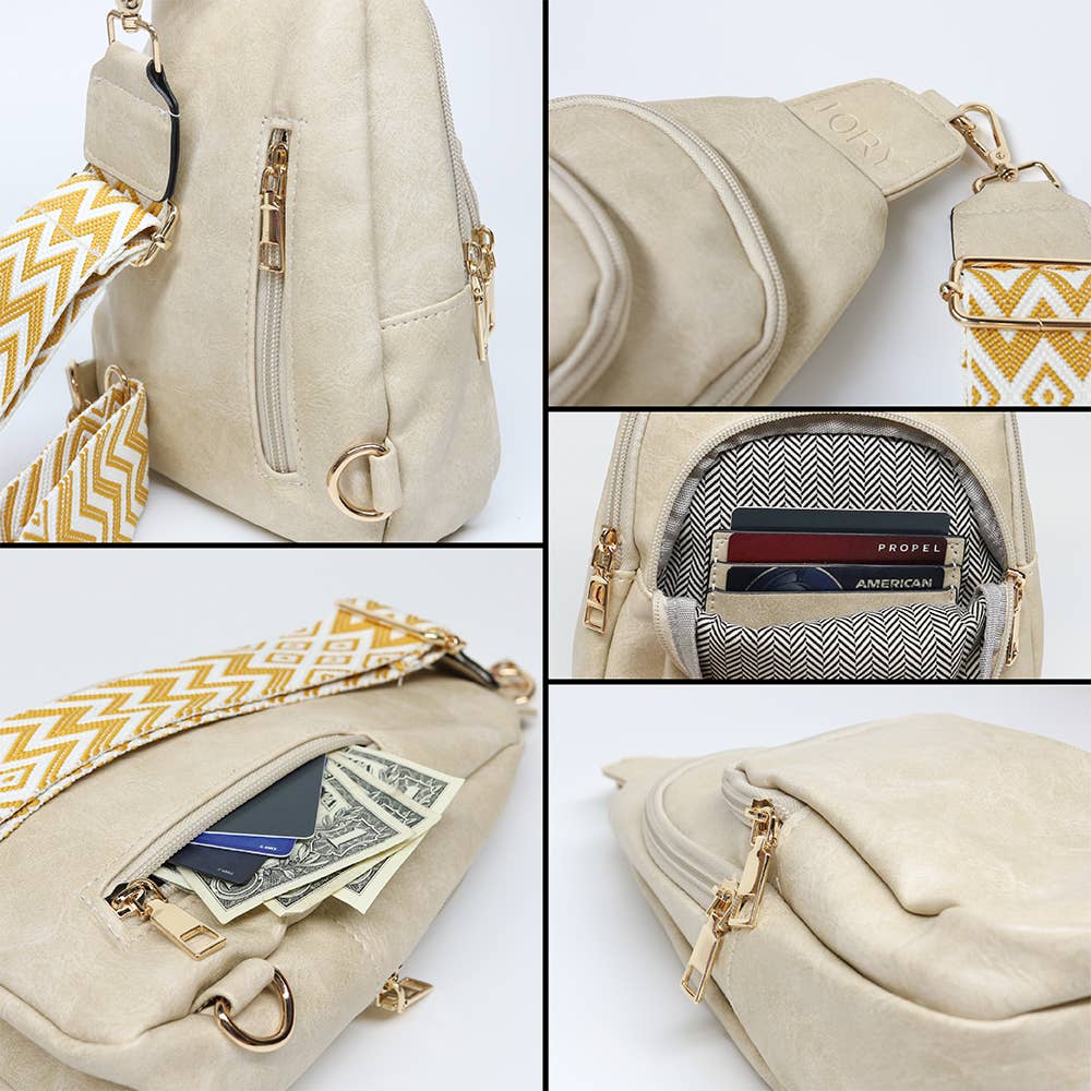 Sling Cross Body Bag | Rebeca Ivory