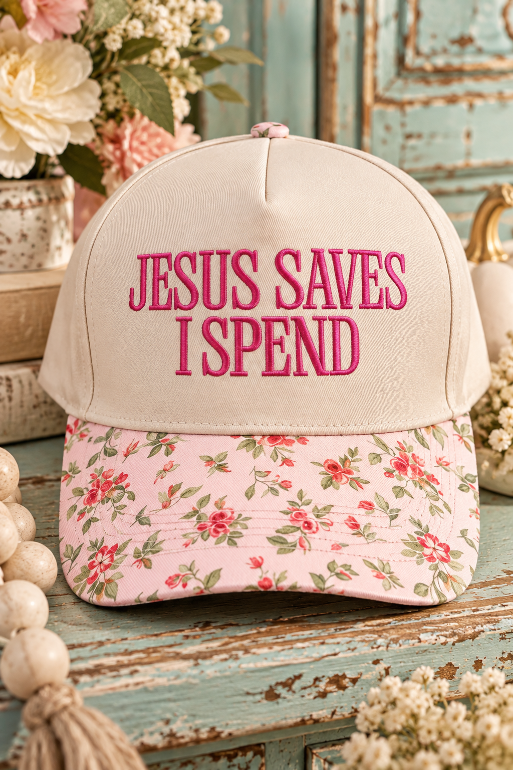 Jesus Saves I Spend Hat