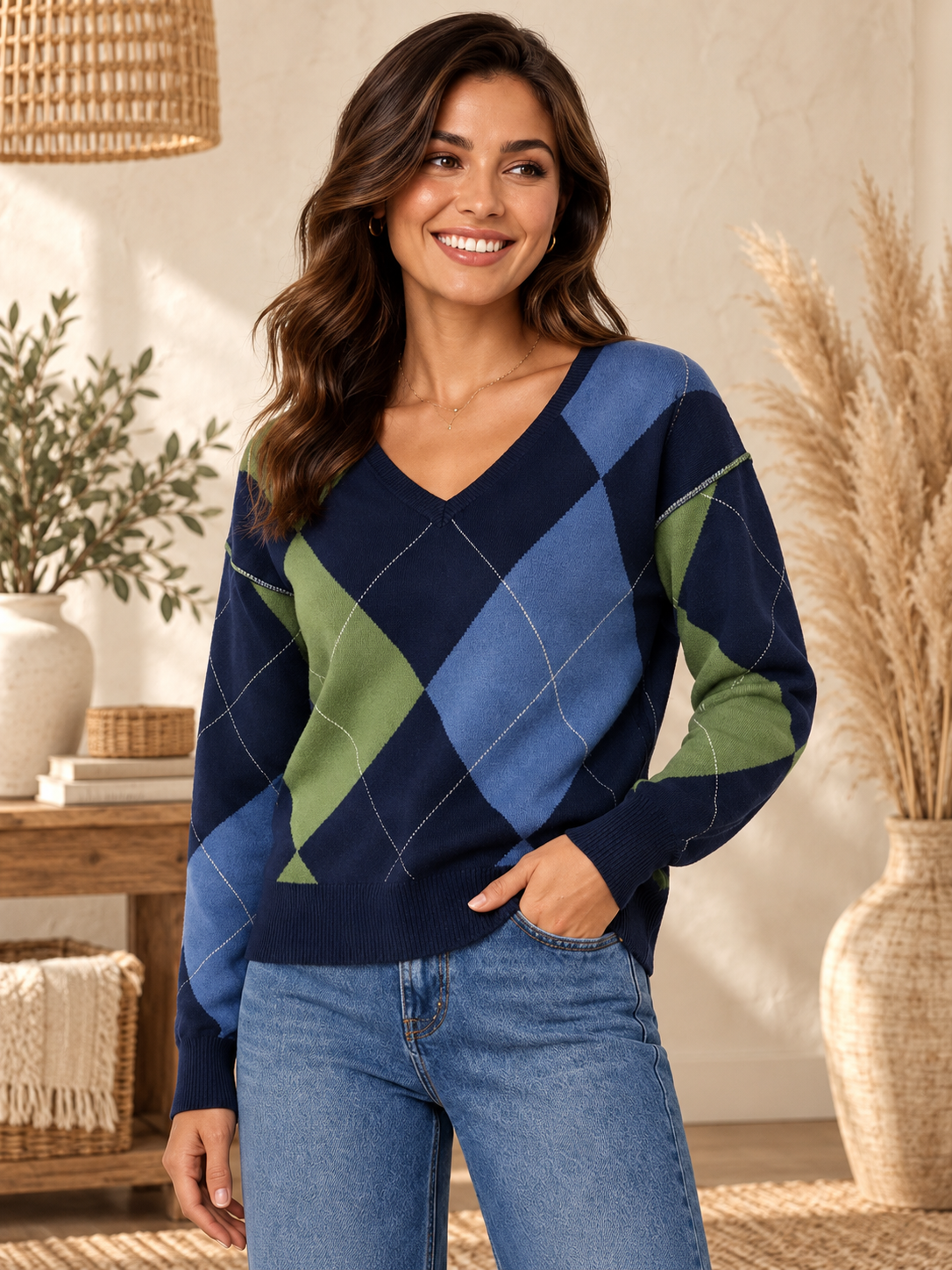Ivy League Argyle Sweater