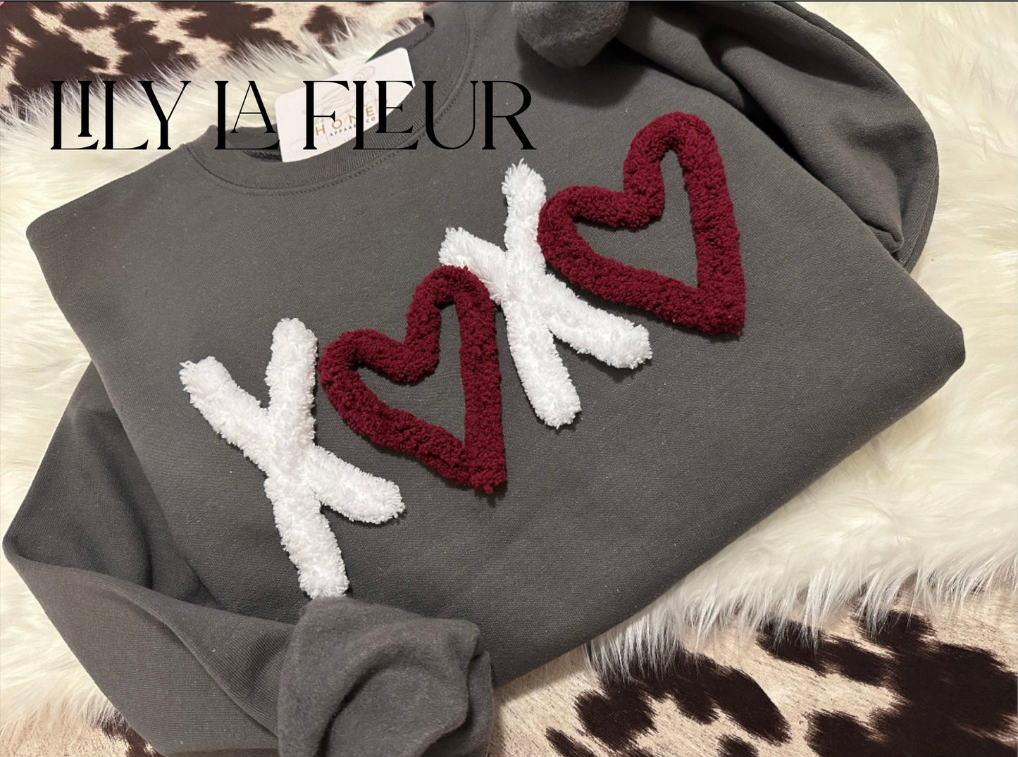 Valentine Chenille Crew - X❤️X❤️