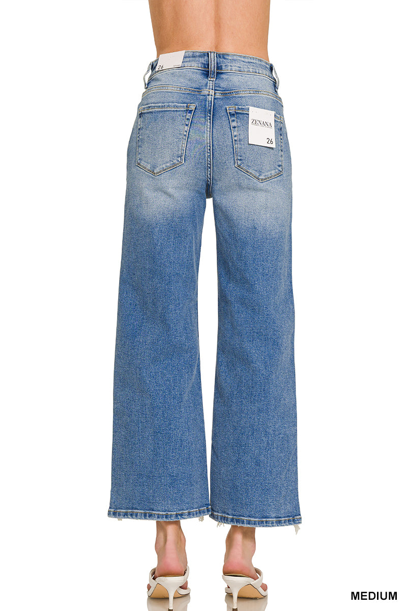 Zenana "West Coast" Wide-Leg Denim