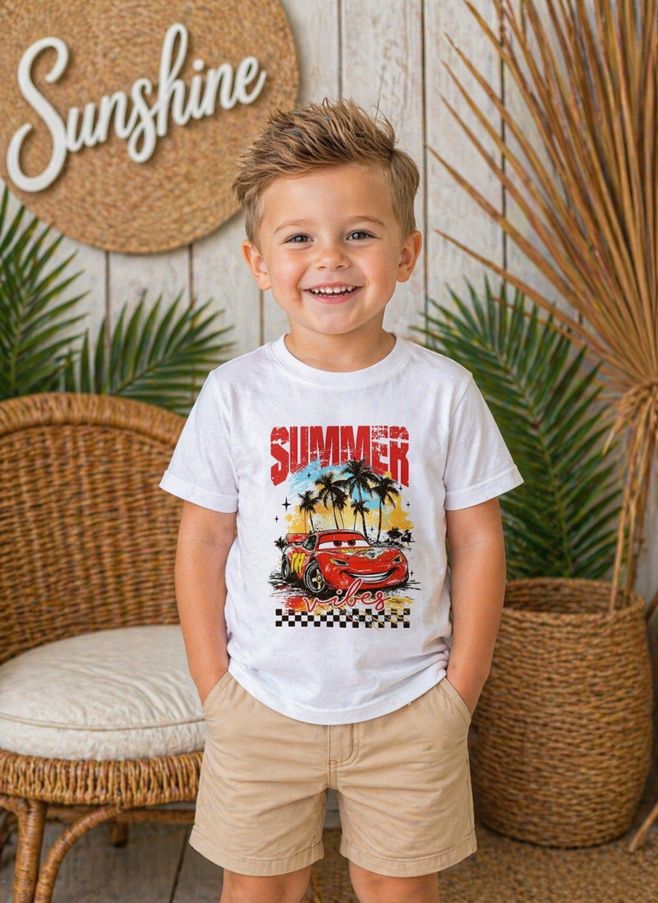 Summer Vibes Race Car Tee