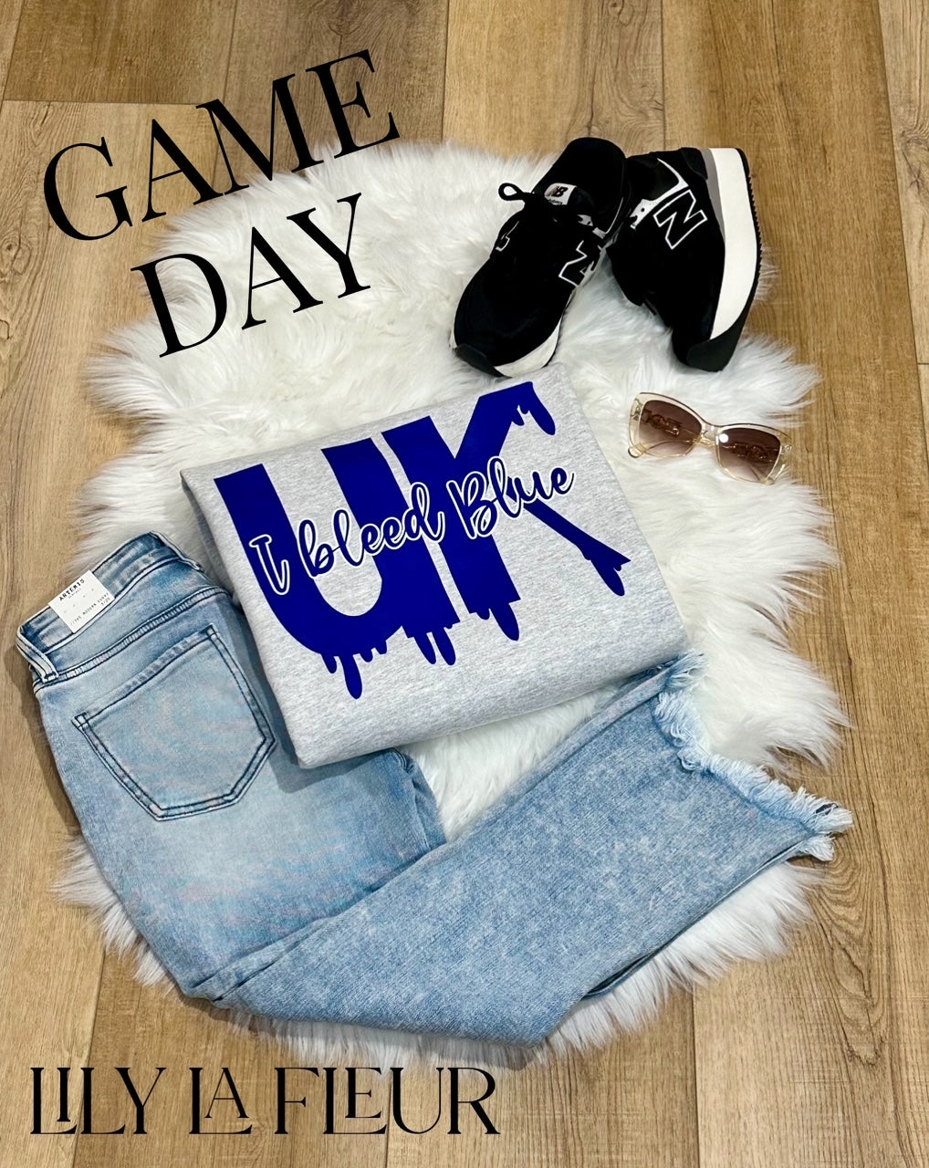 "I bleed Blue" UK Graphic Crew - Adult