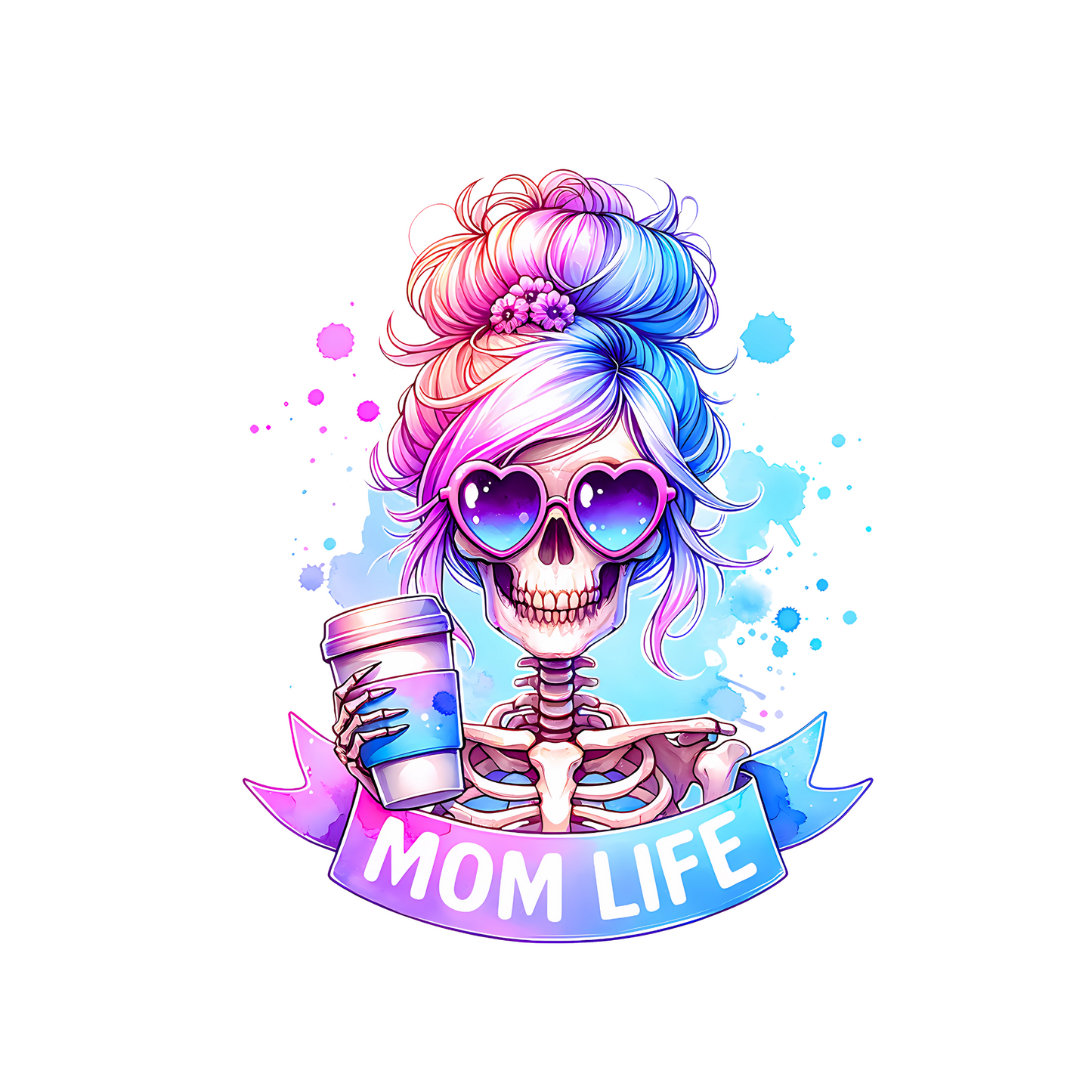 "MOM LIFE" Graphic Cropped Tee