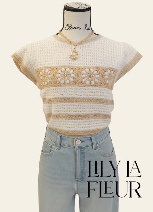 Boho Breeze Crochet Knit Top