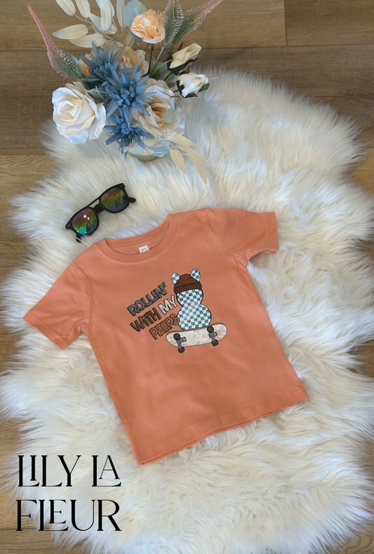 "ROLLIN' WITH MY PEEPS" Childrens Tee