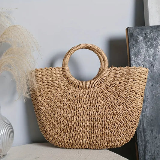 Woven hand bag