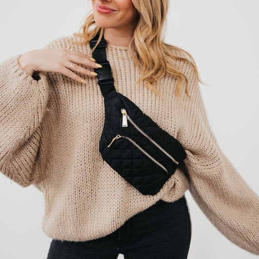 Stevie Sling Bag: Black