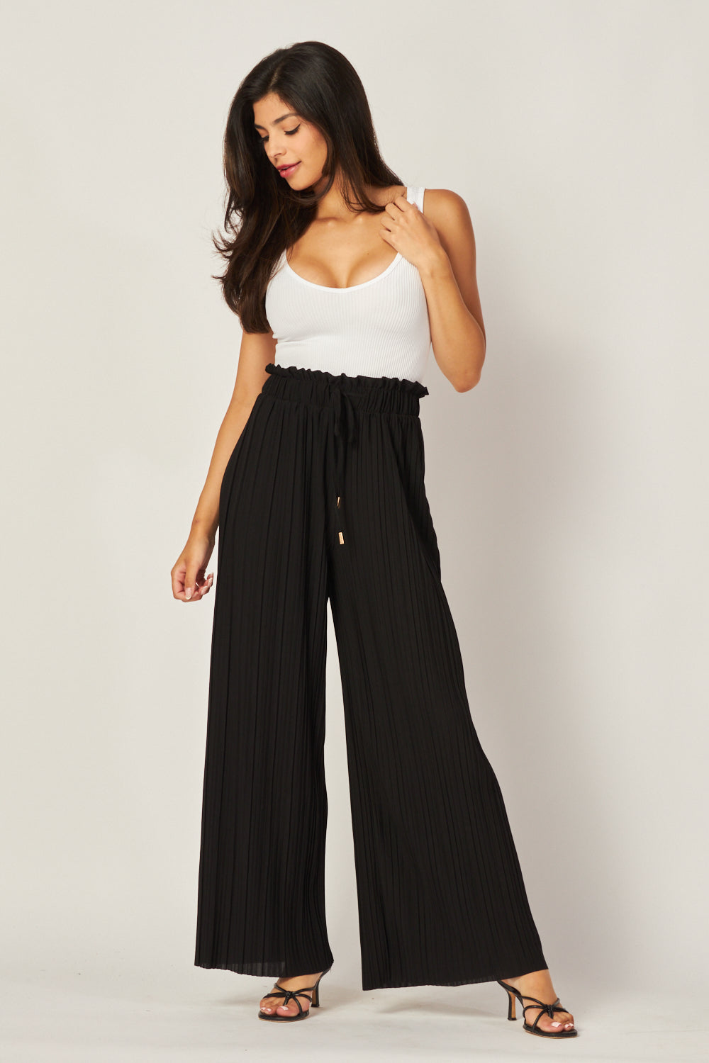 Pleated Palazzo Pant