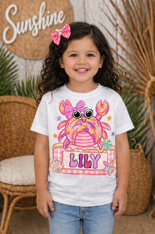 Personalized "Crabby" Tee - Boys/Girls