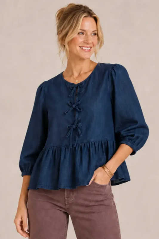 Take a bow peplum top