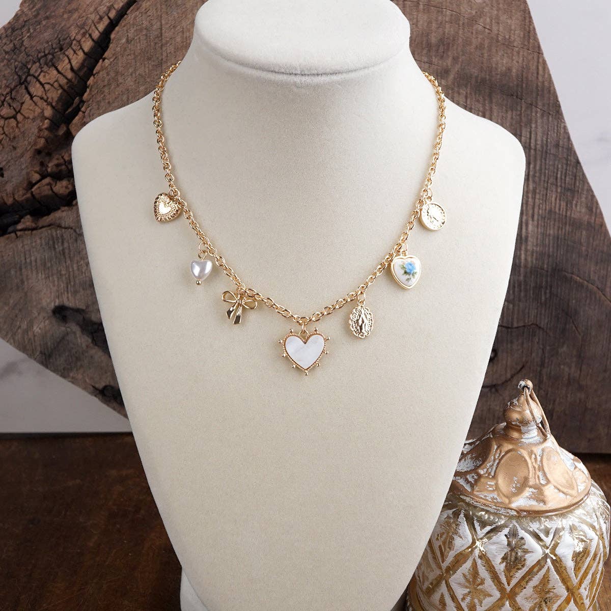 Keepsake Hearts – Multi-Charm Necklace