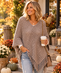 A Little Sparkle Knitted Poncho