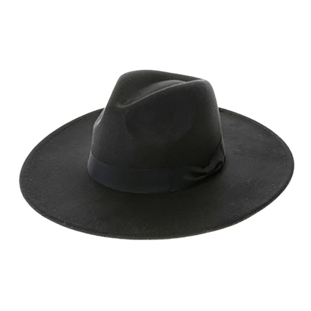 Vegan Felt Wide Brim Panama Hat