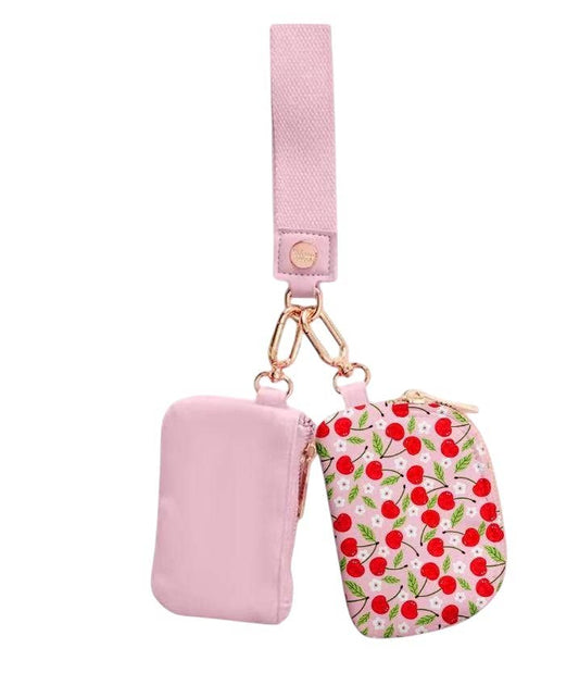 Dual Wristlet - Cherries