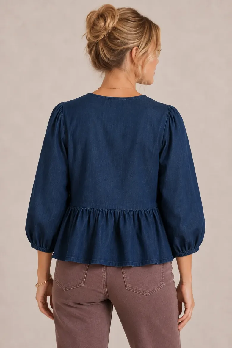 Take a bow peplum top