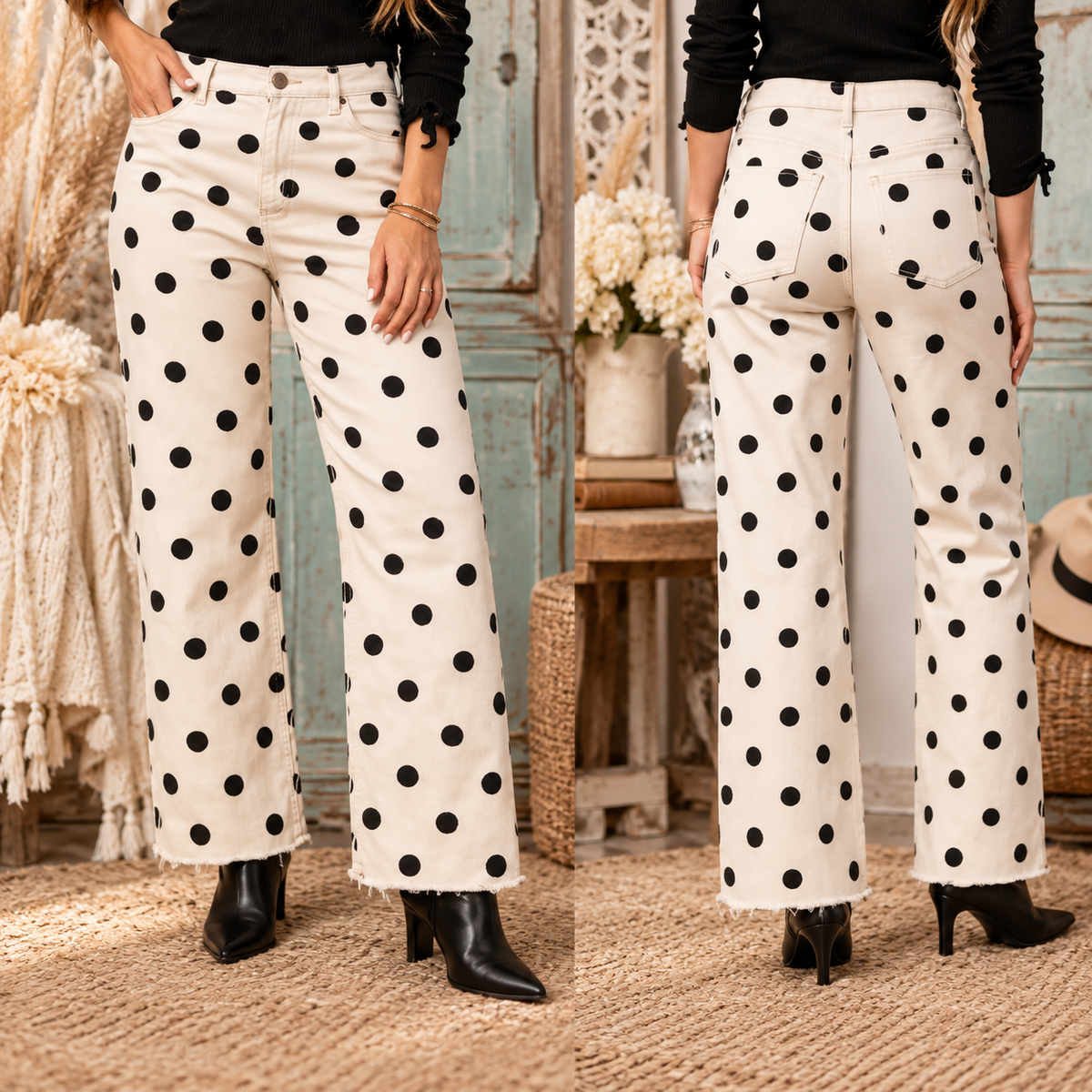 Cafe Cutie Polka Dot Pants