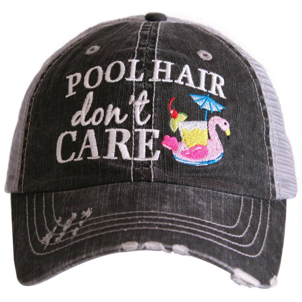"Pool Hair Don't Care" Trucker Hat