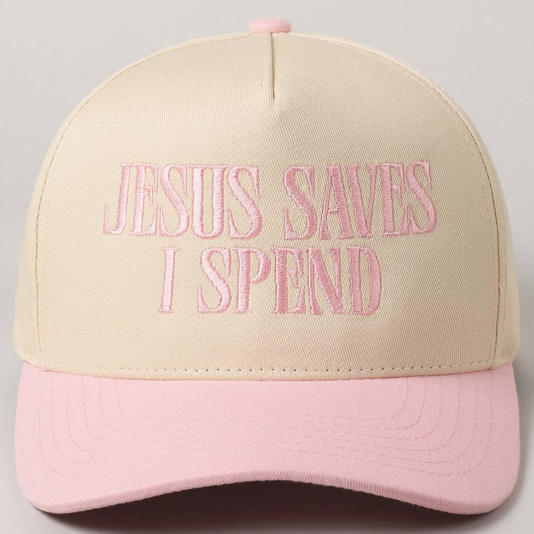 JESUS SAVES I SPEND Hat