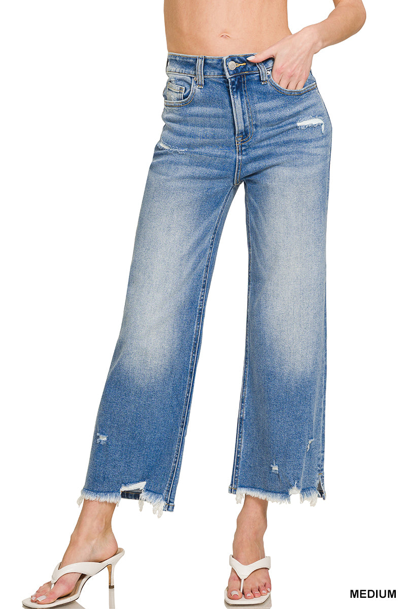 Zenana "West Coast" Wide-Leg Denim