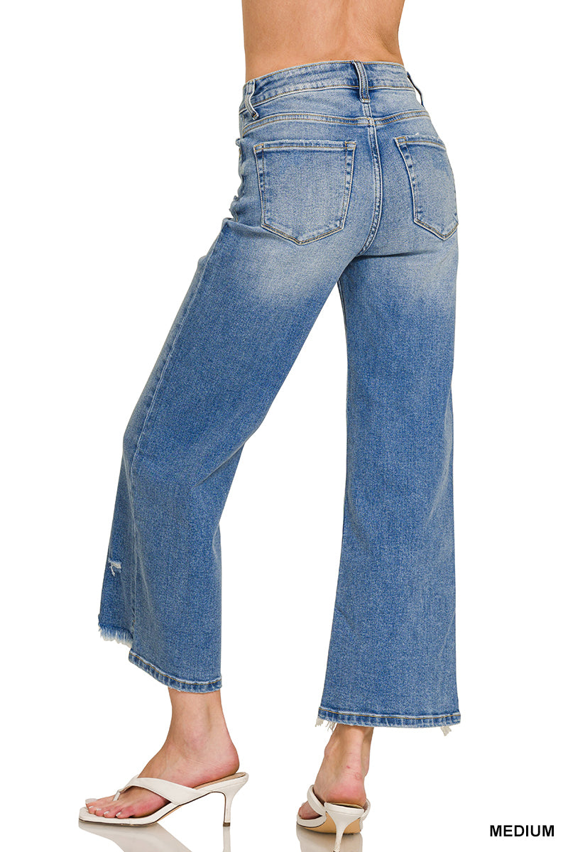 Zenana "West Coast" Wide-Leg Denim