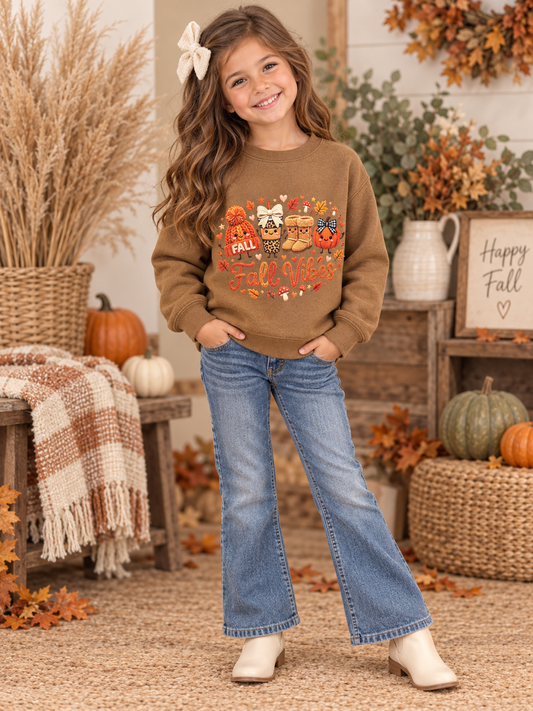 Little Miss Fall Vibes Crewneck