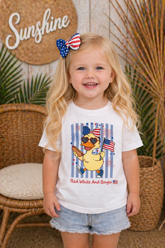 "Red, White, and Boujee" Duck Tee