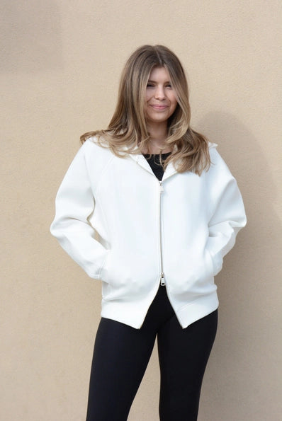 Hooded 2-Way Zip Sweatshirt