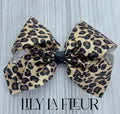 Cheetah Print Hair Bows