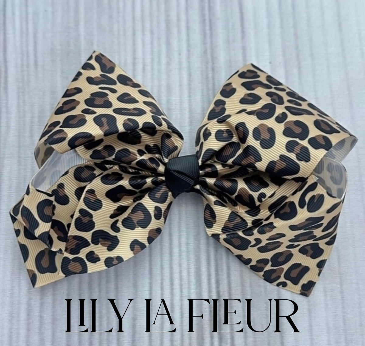 Cheetah Print Hair Bows