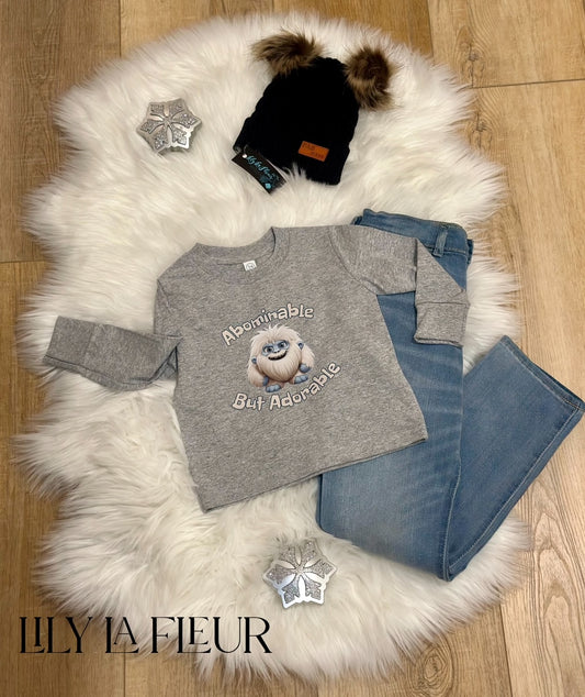 "ABOMINABLE BUT ADORABLE" Long-Sleeve Tee - Child