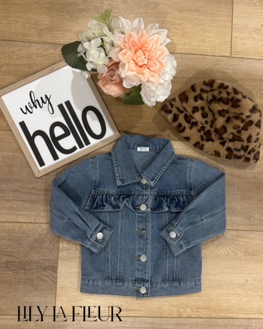 Ruffled Denim Jacket