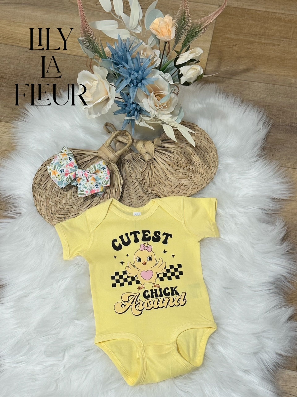 "CUTEST CHICK AROUND" Onesie