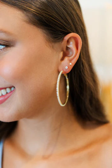 Marjorie CZ Hoops by Taylor Shaye Designs