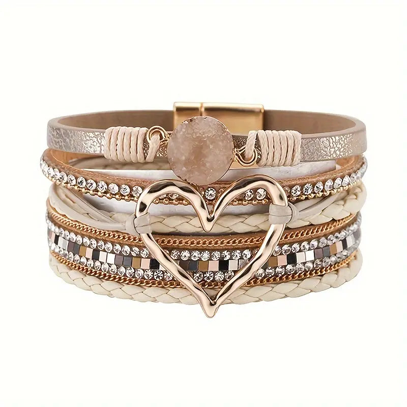 Multi-Layer Heart Bracelet