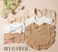 Ruffle Bib and Bow Headband