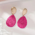 Teardrop Rattan Earrings