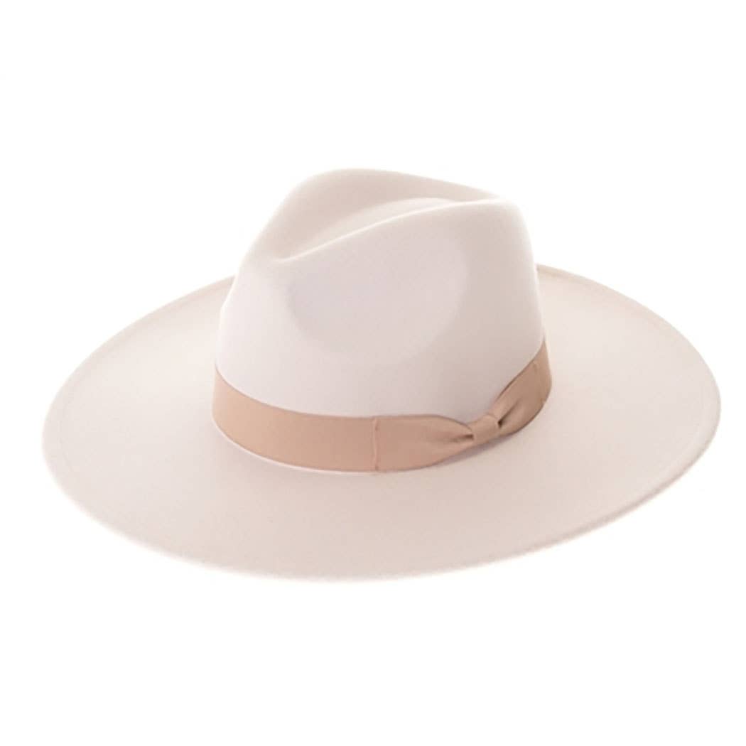 Vegan Felt Wide Brim Panama Hat