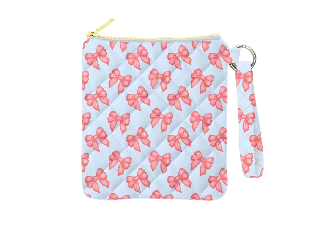 Quilted E-Reader Pouch - Bow