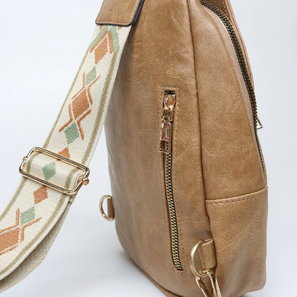 Travel Sling Cross Body Bag | Hailey Sand