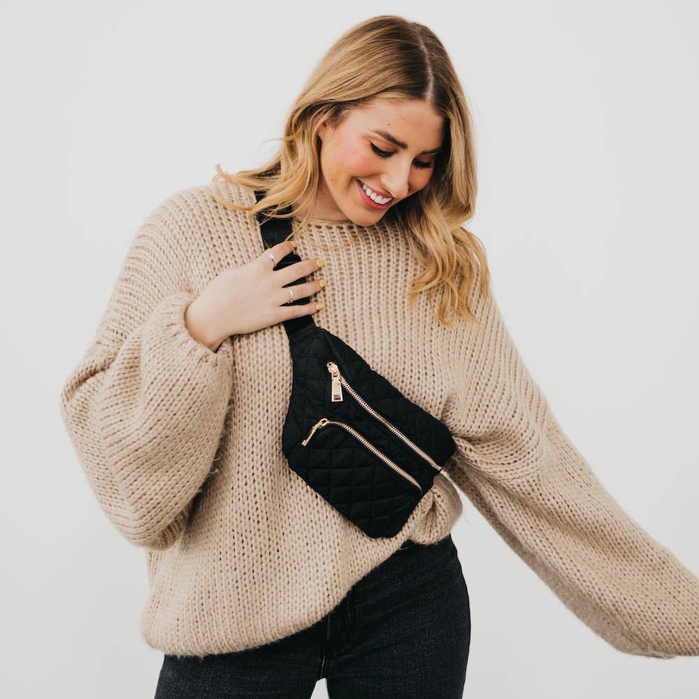 Stevie Sling Bag: Black