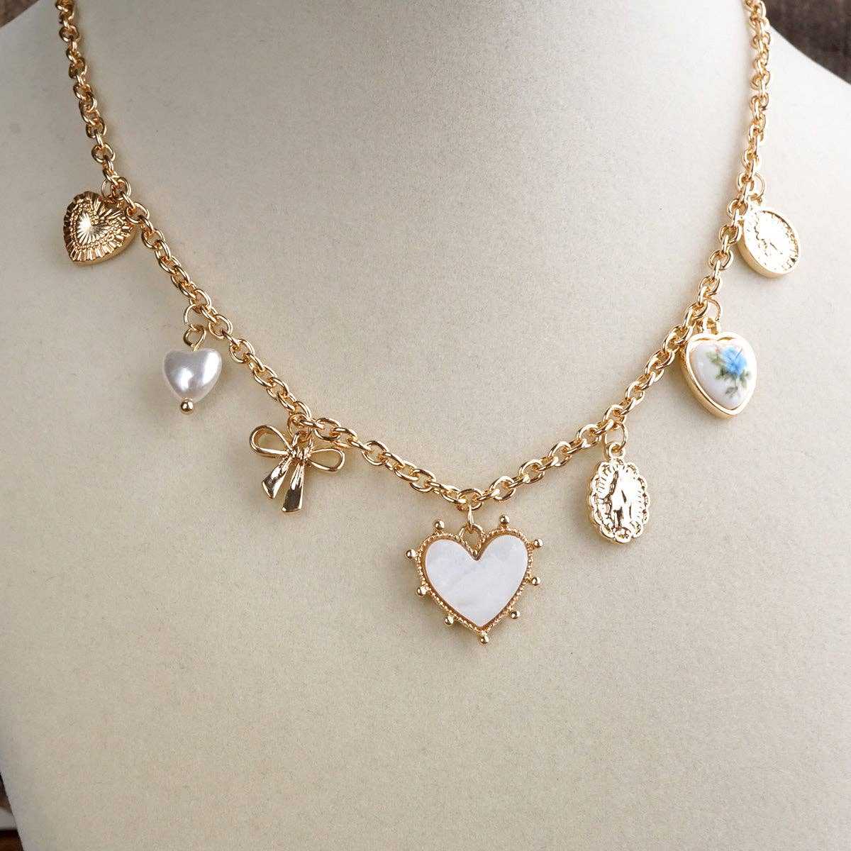 Keepsake Hearts – Multi-Charm Necklace